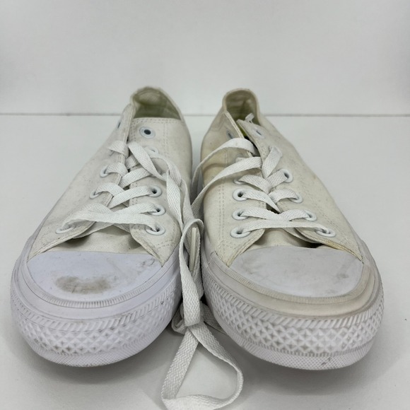 Converse Chuck Taylor II 150154C Low White Canvas Men's Size 8 Sneakers - Picture 4 of 11
